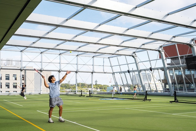 The views from the Rooftop Sports Field offer the amateur player a premium experience.