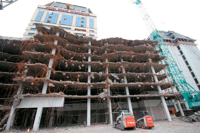 Hotel Grand Chancellor, Christchurch deconstruction - winner of the Hayes Construction $5-$10m Award.