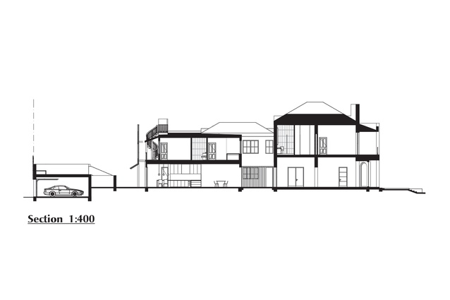 Section of East Melbourne Terrace by Wolveridge Architects.