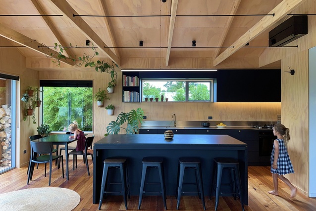Sandhill House by Max Warren Architect, winner of the Resene Total Colour Residential Interior Colour Maestro Award. Christopher Collie