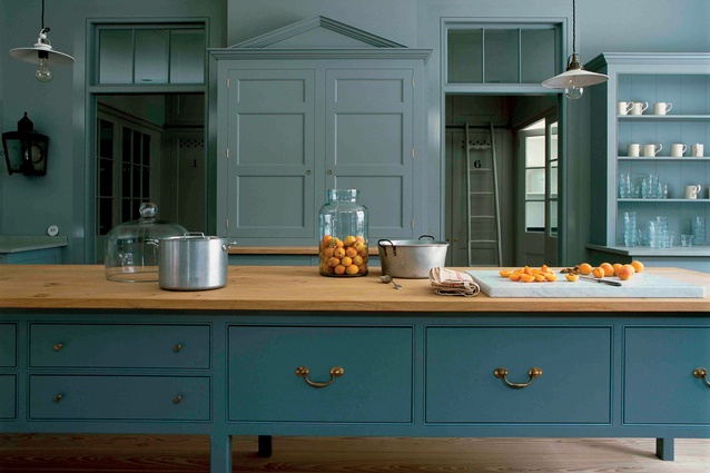 A classic kitchen designed by British designers Plain English.