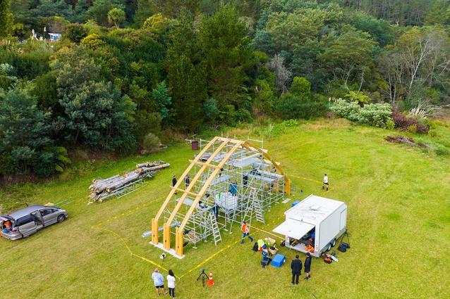 Winner - Small Project Architecture: Whare Mīmīrū by Dr Anthony Hoete and Dr Jeremy Treadwell in association.