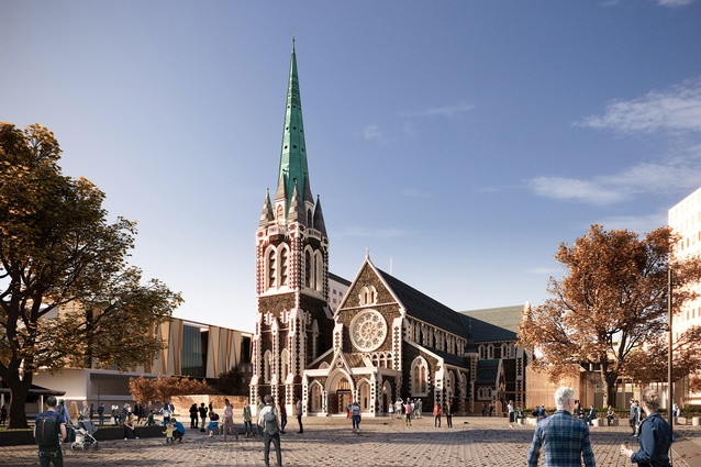 The new concept design for the Christ Church Cathedral from Warren and Mahoney, in association with Snøhetta and Salmond Reed.