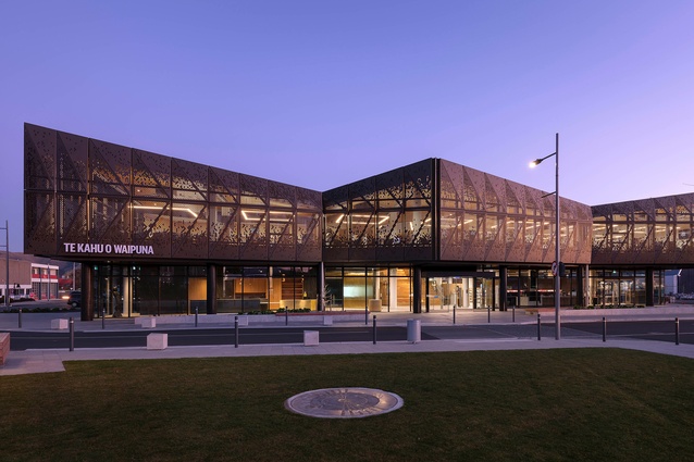 Shortlisted - Public Architecture: Te Kahu o Waipuna Marlborough District Library and Art Gallery by Warren and Mahoney Architects.