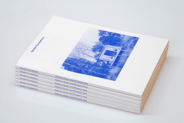 <em>Gentle Foundations: Extrapolations of the Whare in the Bush</em> (2014) by Rebecca Green and Elisapeta Heta. Book published by St Paul St Gallery and photography by Amy Yalland.
