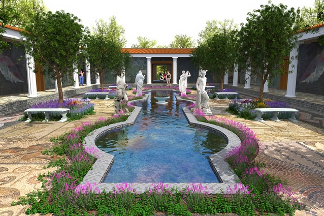 The proposed Roman Peristyle Garden
