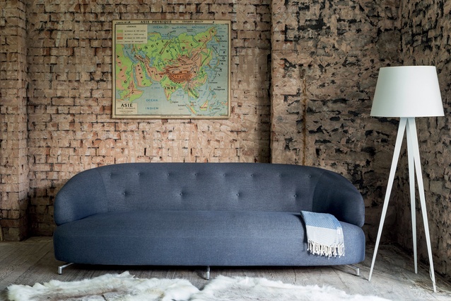 Design Junction: Archer & Co’s ‘Jumbo Buttoned Back’ sofa is a great slouch couch with organic sculpted curves.