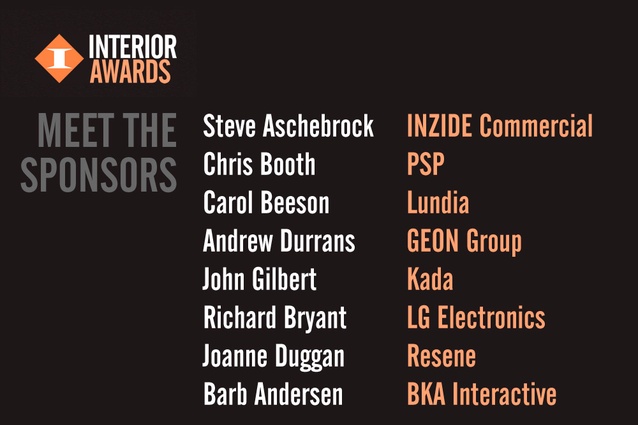 Interior Awards 2012 sponsors.