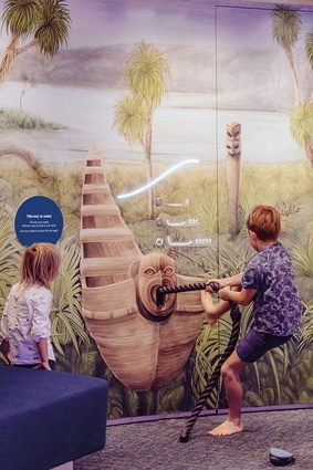 The interactive Tāmaki Herenga Waka: Stories of Auckland galleries.