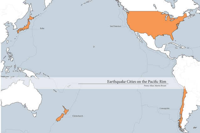 An image from the award-winning research for "Earthquake Cities on the Pacific Rim", by Penny Allan and Martin Bryant.