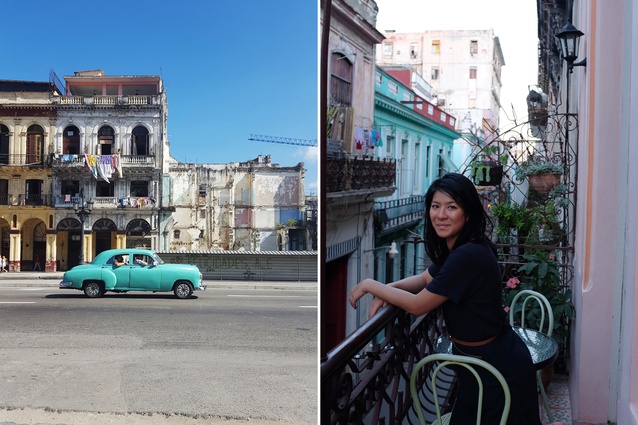 Liz in Havana, Cuba; she spent the early part of this year on sabbatical, travelling around South America.