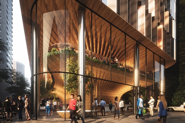 The Woods Bagot presentation pointed out that their design was focused on giving the streets back to the people and creating a pedestrian hub out of Federal street.