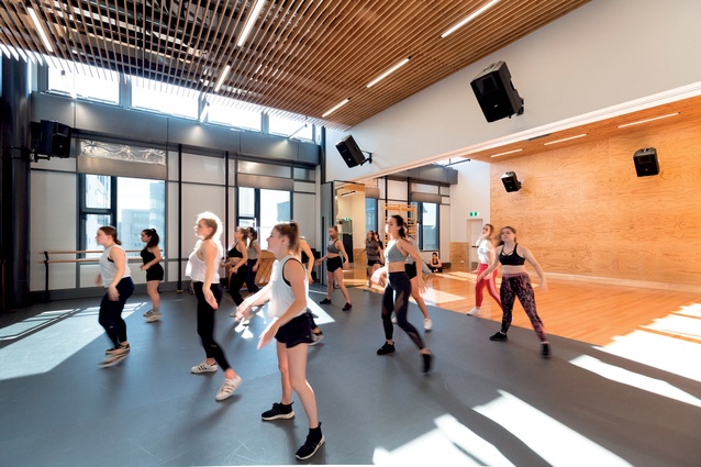A group on dance students at Te Auaha in Wellington.