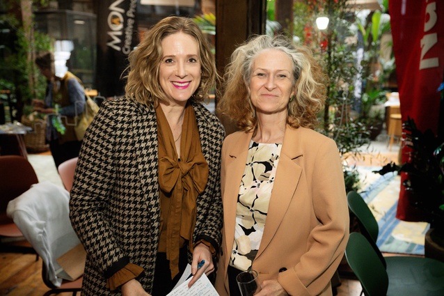 Sarah Bryant, leading workplace strategist and interior designer at JLL with fellow presenter Tricia Love, director of Tricia Love Consultants. 