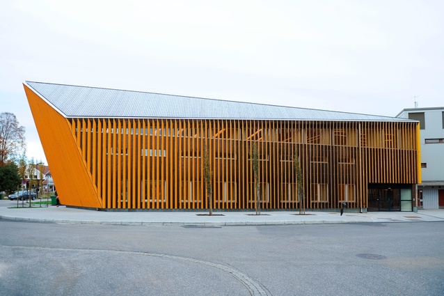 The building was designed by Norwegian architecture firm Helen & Hard.