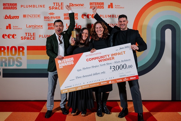 The team from Klein Architects, winners of the Community Impact Award.