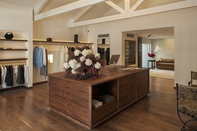 The Oamaru oak centres the retail space.  