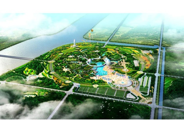 Conceptual drawing of Jinzhou Expo site.