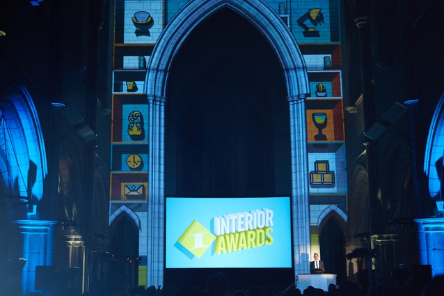 Motion graphics and visual effects at St-Matthew-in-the-City for the 2016 Interior Awards by Mulk.