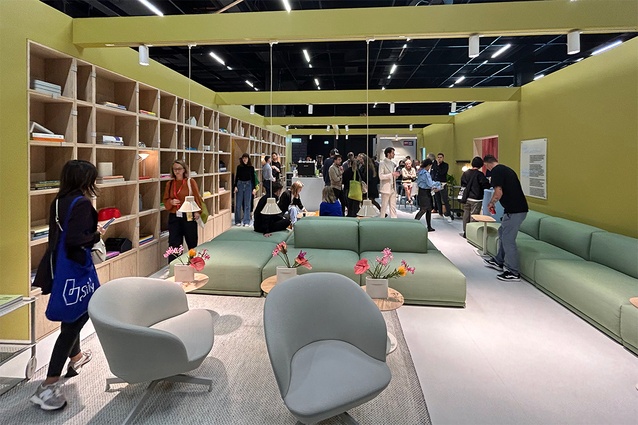 The Muuto stand was popular among attendees with a coffee stand as part of their display.