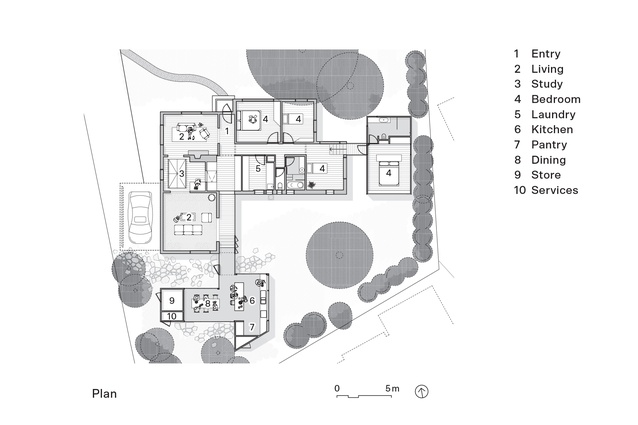 Plan of Empire House by Austin Maynard Architects.