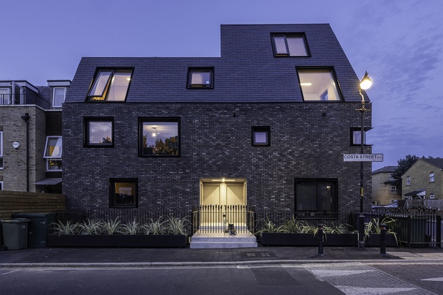 Costa Street in Peckham is a ‘block of four houses’ because each has an external door. It is an affordable build-to-rent development whereby the developer retains the property.