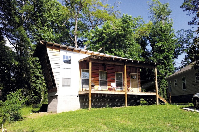 These $20,000 houses are the work of students in the Rural Studio, Auburn University, in Alabama, USA.
