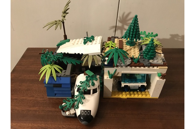 Finalist: Monty (age 12) – "My house is for a plane pilot who crashed in the jungle, and had to make his home from wreckage and random stuff." Made from Lego.