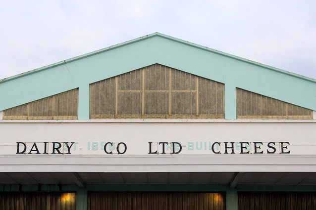 During his thesis year, Finn spent time travelling the North Island taking photos of old Co-Operative Dairy Company buildings. Seen here: Dairy Co. Limited Cheese building. An example of some of the great farm and rural factory buildings now being retrofitted for other uses.