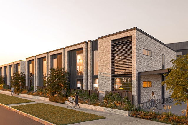 One and two-bed apartments fronting Peachgrove Road.