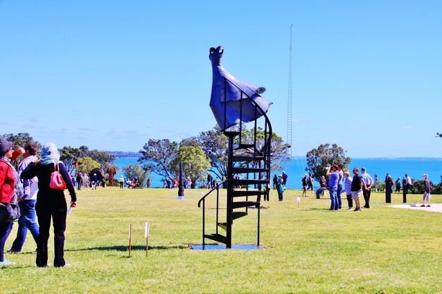 <em>The Staircase</em> by Anna Korver at NZ Sculpture OnShore 2012.
