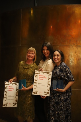 Lindley Naismith of Scarlet Architects with Maggie Carroll and Jessica Barter of Bureaux.