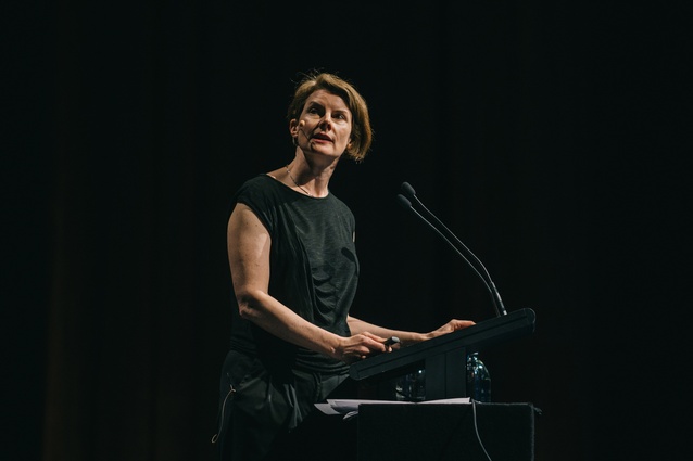 Betsy Williamson speaking at the 2019 New Zealand Institute of Architects in:situ conference.