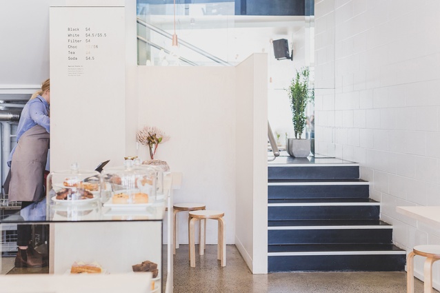 FRANK's cafe fitout, Wellington by Geordie Shaw, Emma Shaw and Luke Melhop. Completed in 2015.