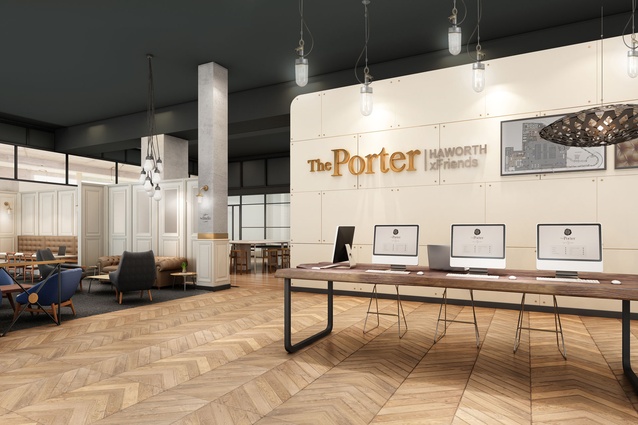 The Porter, a recently-unveiled public space activation for a Sydney commercial building. 