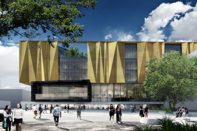 Christchurch central library. Tentative design by Architectus, in partnership with Danish library design experts schmidt hammer lassen. TBC 2018.