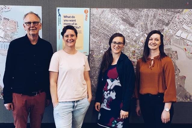 The Nelson Festival of Architecture team, David Wallace, Anna Wallace, Hannah Harrowven and Renée Williamson.
