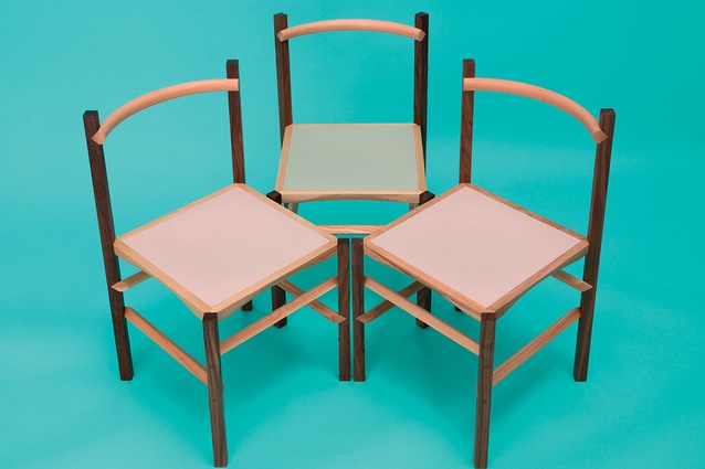 A cluster of chairs from Martino Gamper’s Round & Square collection.