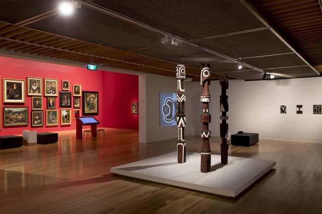 The <em>Tūrangawaewae: Art and New Zealand</em> exhibition housed in the new gallery.