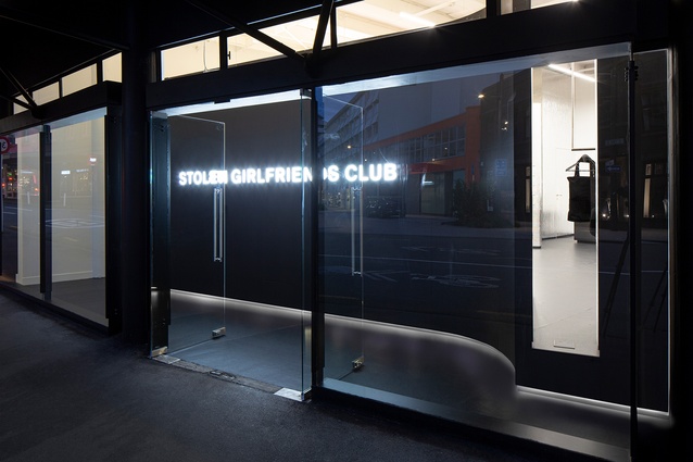 From the street, the 150sqm flagship store resembles a blacked-out nightclub.