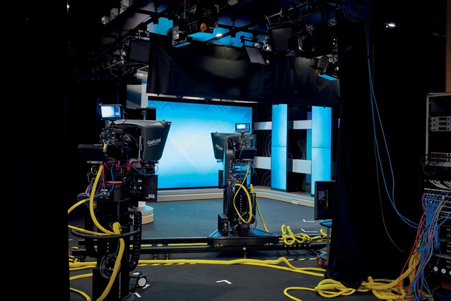 The studio space at Māori TV.