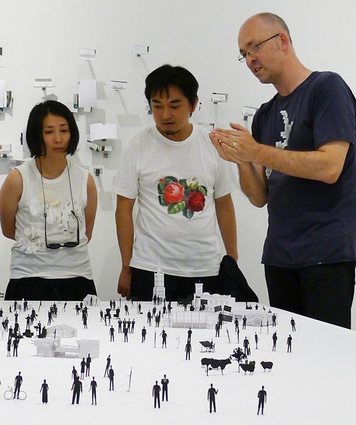 Japanese architects Kumiko Inui and Akihisa Hirata called in at the Bembo.