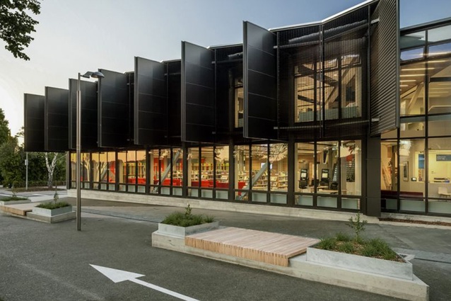 Ruataniwha Kaiapoi Civic Centre, 2015 by Warren & Mahoney Christchurch, another project Carswell worked on.