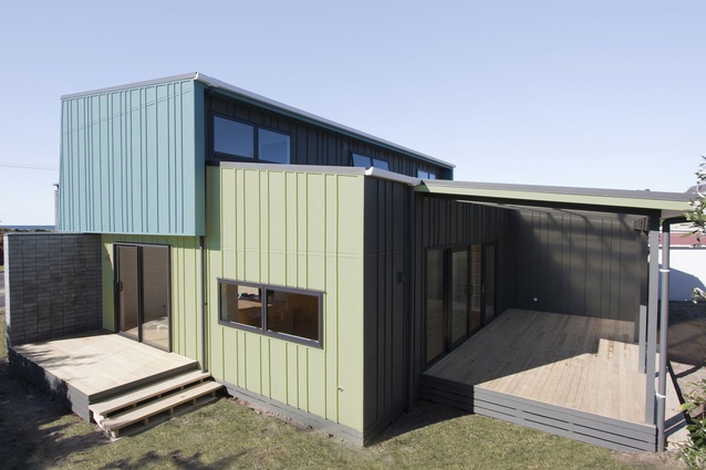 Residential Exterior Award - Waihi bach by Edwards White Architects.