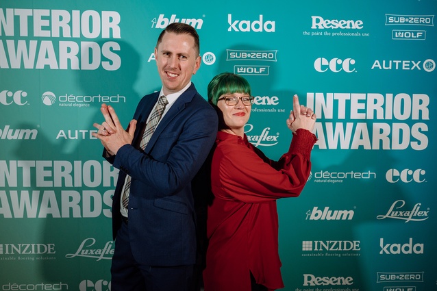 Kelly Morris and Natalie Wilkinson (Décortech) – Interior Awards 2021 sponsors.