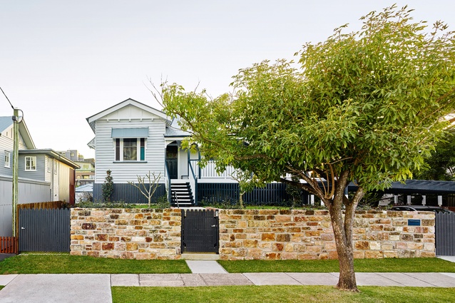 The various alterations to the 1920s home have been stripped back to reinstate the original front facade and verandah.