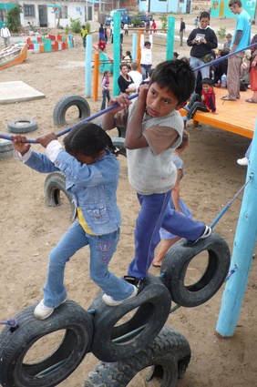 Children playing at Tupark.