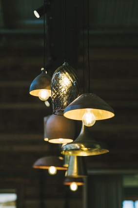 Light fittings by Monmouth Glass Studio. 