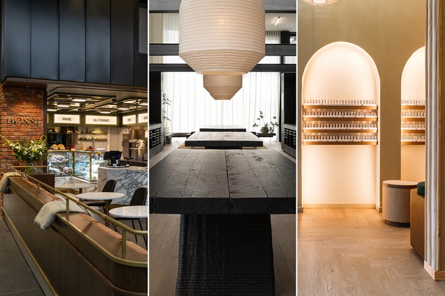 Left to right: Bossi Deli by CTRL Space, Forté Showroom by The Wonder Group, Nailington Salon by Tailor Inc.