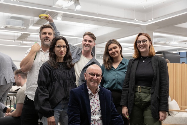 Ministry of Architecture + Interiors returned this year with their team, pictured with judge Matt Liggins (far left): Rasha Al Assafi, Alastair Kay, Will Christie (top), Jannyne Bianco and Nicole Dealey.

